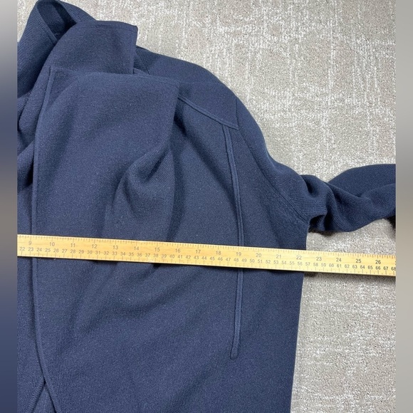 TSE Cashmere Blue open front Cardigan sweater Blue Womens Size L *Flawed - Picture 7 of 8